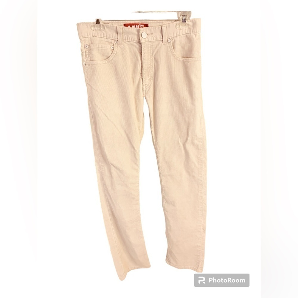 Levi’s 511 Boys 18 Slim Corduroy Pants Cream 29x29